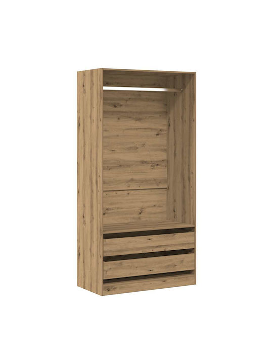 vidaXL Kleiderständer Braun 100x50x200cm