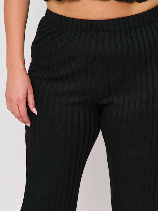 Women's Trousers with Rubber Band Ecru