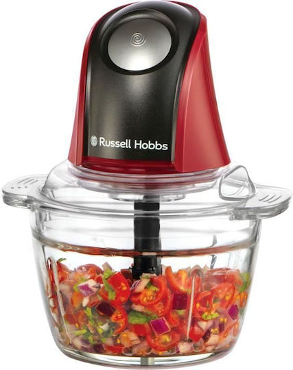 Russell Hobbs Desire Mini-Zerkleinerer Multi 200W mit Behälter 500ml Rot