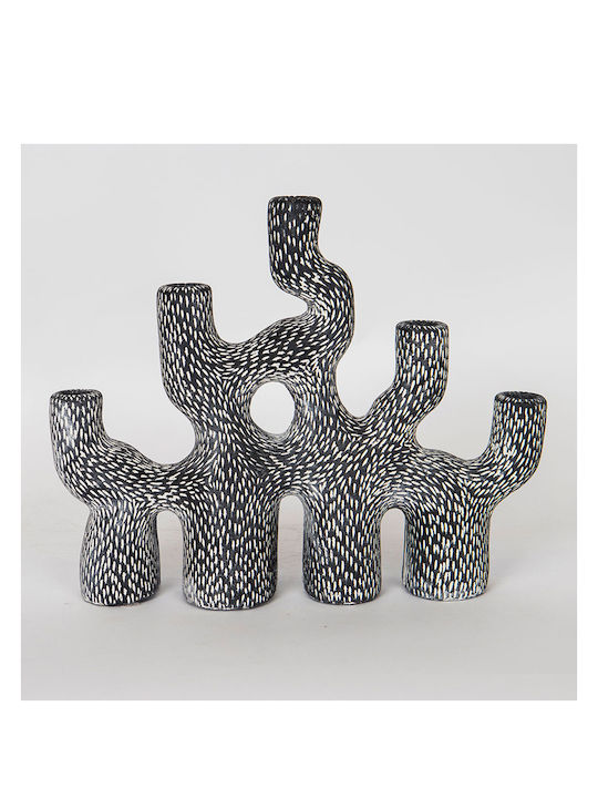 Candelabru Gri Formă de Ramură 5 Poziții 34.5x9.5x28cm 13834 752-25027 Candelabru Gri Formă de Ramură 5 Poziții 34.5x9.5x28cm 13834 752-25027