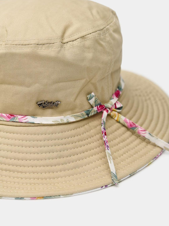 Interhat Fabric Women's Bucket Hat Beige