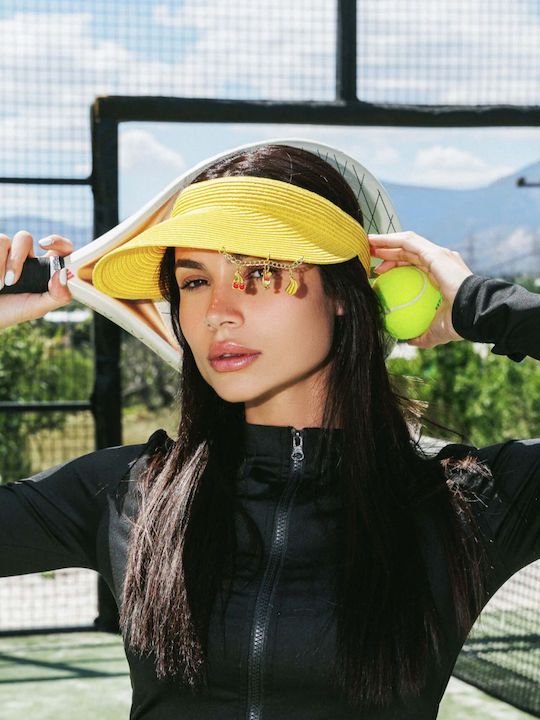 LiebeQueen Γυναικείο Καπέλο Visor Κίτρινο