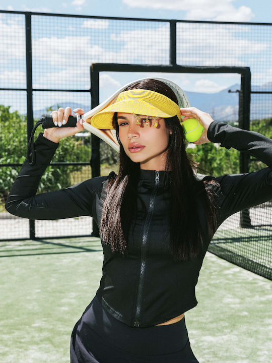 LiebeQueen Γυναικείο Καπέλο Visor Κίτρινο