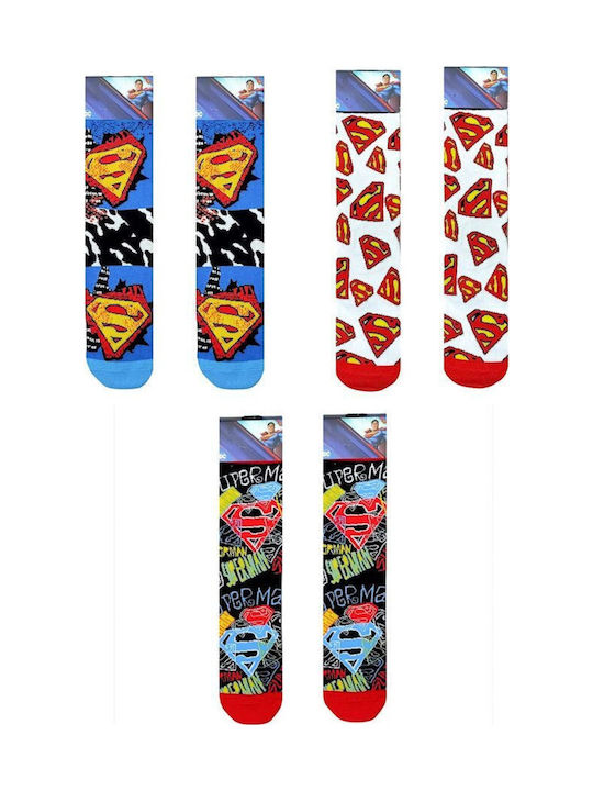 Disney Superman Ανδρικές Κάλτσες Πολύχρωμες 3Pack