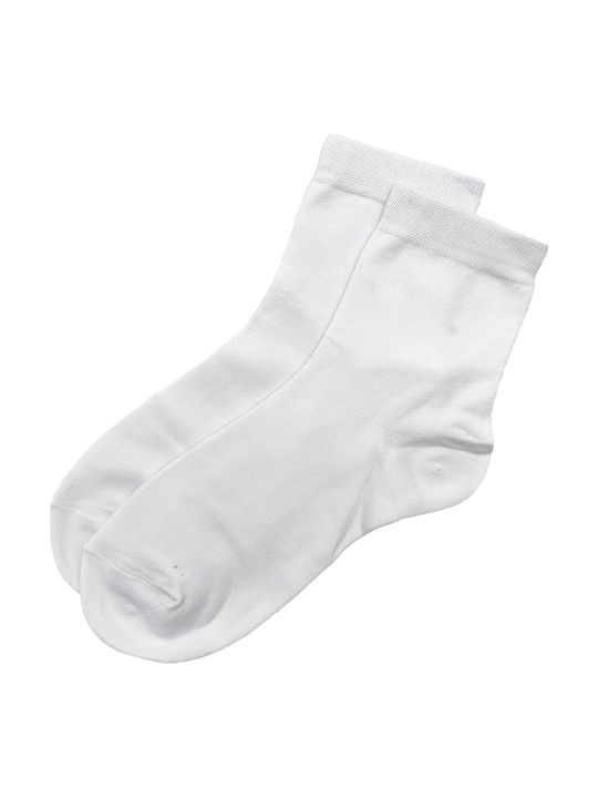 Gift-Me Solid Color Socks White Gift-Me Solid Color Socks White