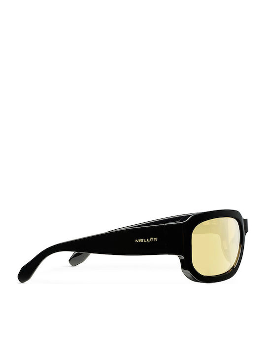 Meller Binta Unisex Sunglasses with Black Frame and Yellow Polarized Lens BIN-TUTSUN