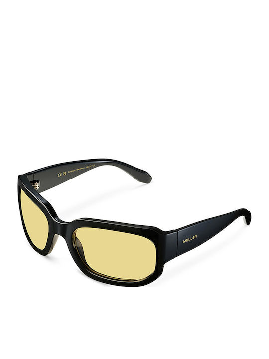 Meller Binta Unisex Sunglasses with Black Frame and Yellow Polarized Lens BIN-TUTSUN