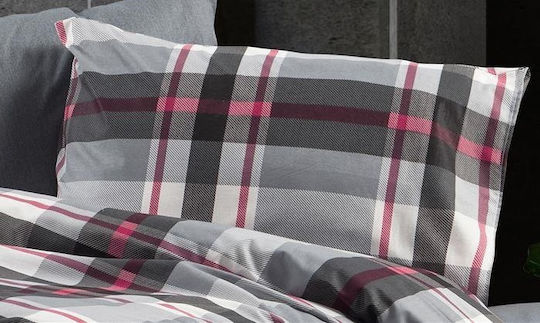 Dimcol Υπέρδιπλη 220x240cm Grey-bordeaux