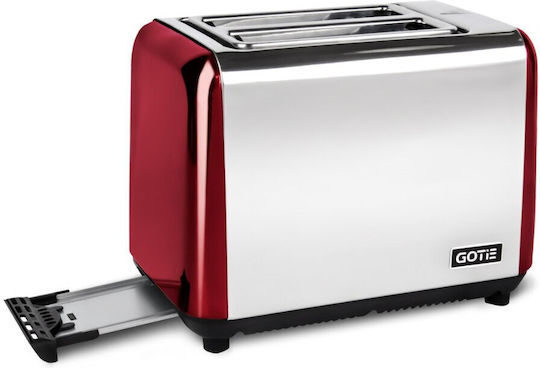 Gotie GTO-100R Φρυγανιέρα 2 Θέσεων 925W Κόκκινη