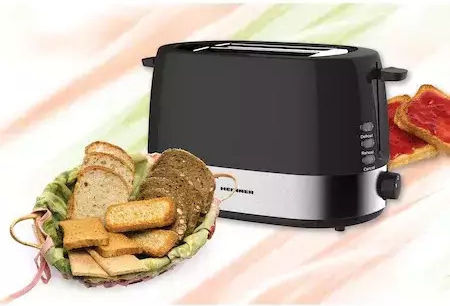 Heinner Toaster 2 Slots 850W Black