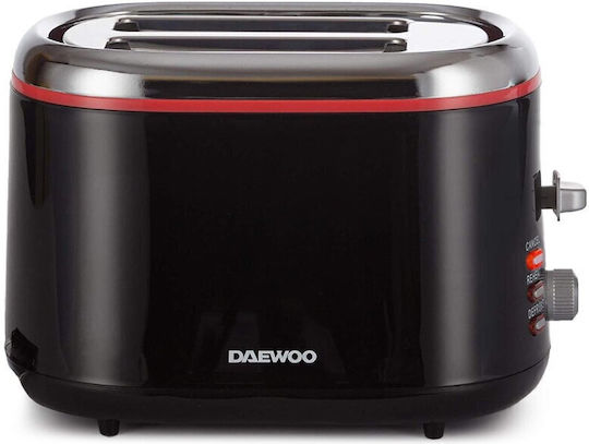 Daewoo Prăjitor de pâine 2 sloturi 900W Negru