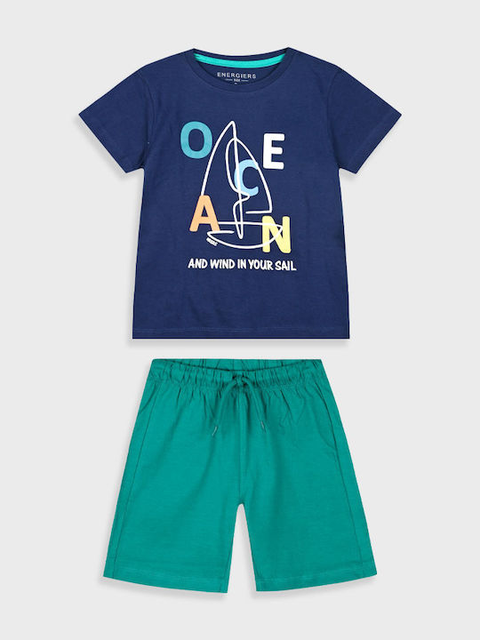 Kinder-Set mit Shorts Sommer 2Stück BLACK Ocean
