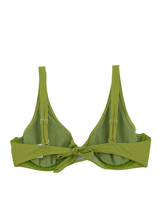 Plus Size Дамски Бански Bikini С Банели Subtle Glow Зелен