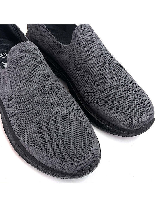 Men's Canvas Slip-Ons Gray