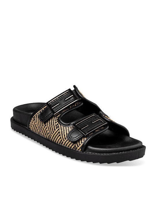 Women's Flat Sandals Flatforms in Black Color