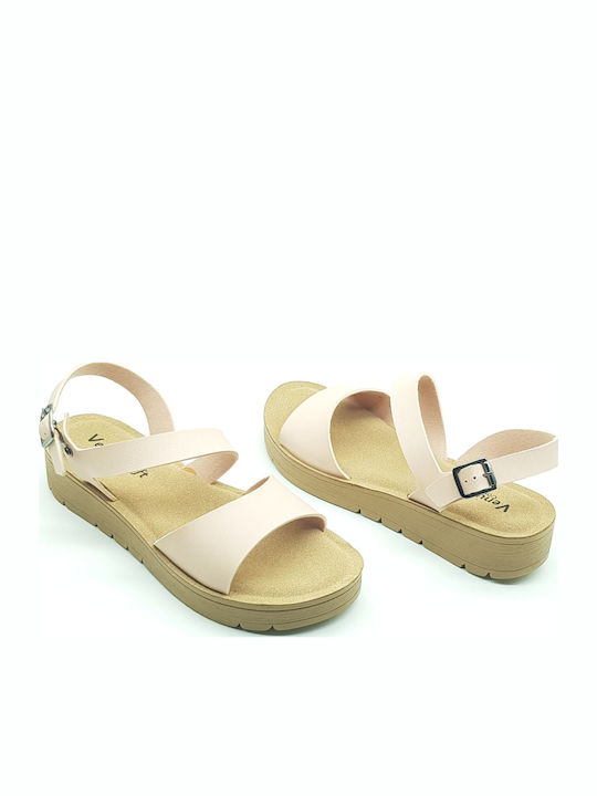 Women's Flat Sandals Anatomic in Pink Color
