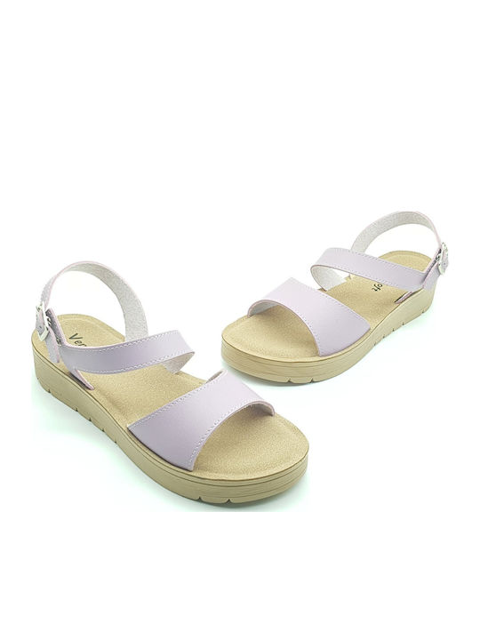 Women's Flat Sandals Anatomic in Purple Color