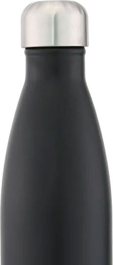 Panda Μπουκάλι Θερμός Ανοξείδωτο 500ml Μαύρο