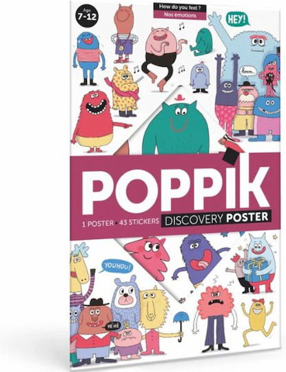 Poppik Aufkleber Gefühle für Kinder 3+ Jahre alt+ Jahre