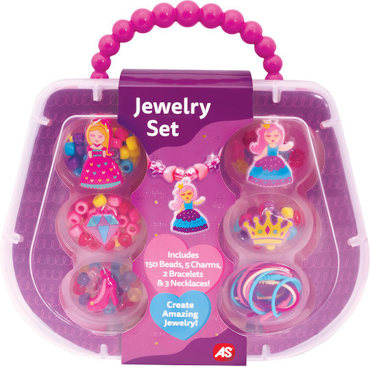 AS Jewelry Pink Blue and Purple Suitcase for Children 3+ Years (Miscellaneous Designs)
