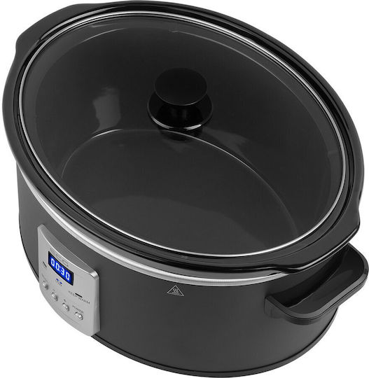 ECG Slow Cooker 270W with Capacity 6.5L Grey