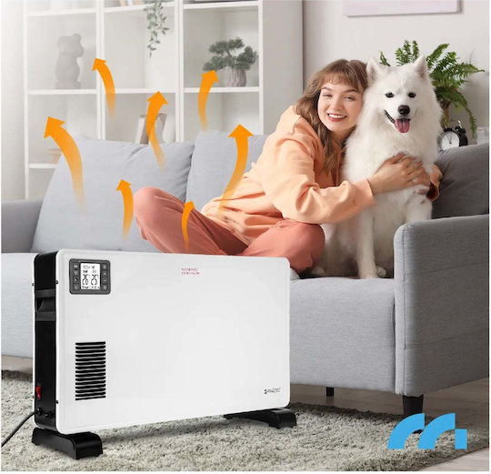 MalTec Convectoare pardoseală 2300W cu Termostat Electronic și WiFi 68x41cm Alb