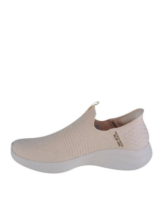 Ultra Flex Women's Canvas Slip-Ons White