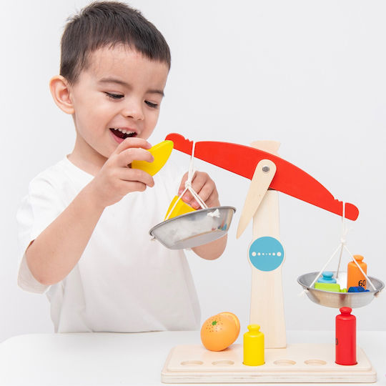 New Classic Toys Balance Scales Ζυγαριά Ισορροπίας από Ξύλο για 3+ Ετών