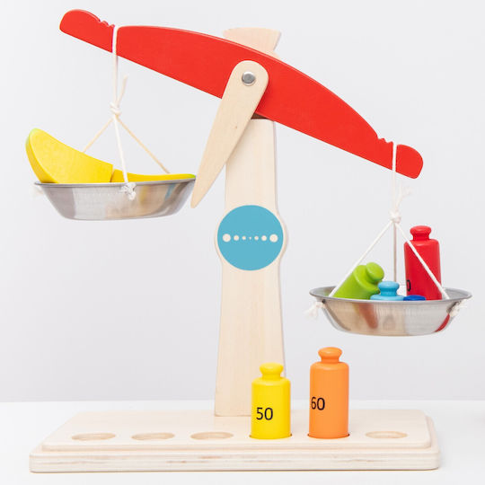 New Classic Toys Balance Scales Ζυγαριά Ισορροπίας από Ξύλο για 3+ Ετών