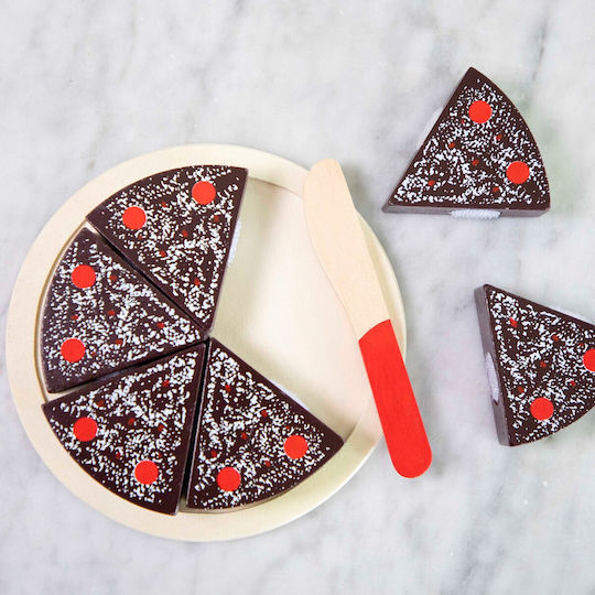 New Classic Toys Hölzernes Schokoladenkuchen Zum Spielen Für 3+ Jahre 8Stück