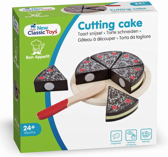 New Classic Toys Hölzernes Schokoladenkuchen Zum Spielen Für 3+ Jahre 8Stück