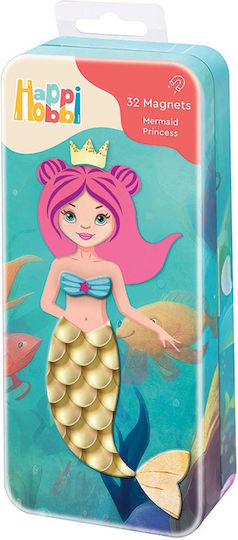HappiHobbi Магнитна Играчка За Строене Tins Mermaid Princess