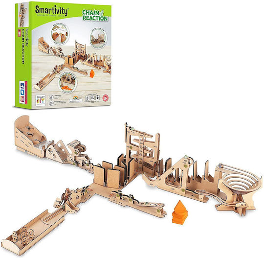 Smartivity Wooden Construction Toy DIY 3 in 1 Domino, Bowling, Skee Ball for Children 8+ years old+ Years
