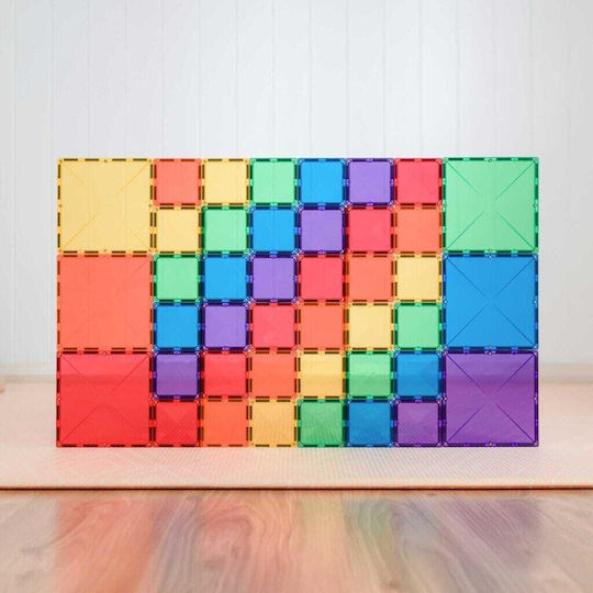 Connetix Magnetisches Bau- und Konstruktionsspielzeug Rainbow Square