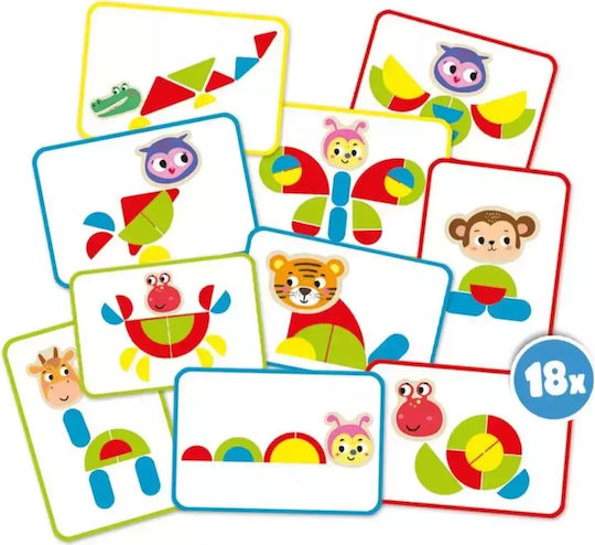 Ses Creative Creating Animal Shapes Montessori Εκπαιδευτικό Παιχνίδι Γνώσεων για 3+ Ετών