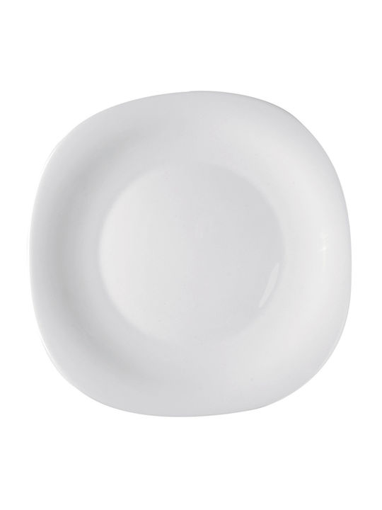 Bormioli Rocco Parma Plate Shallow Square Glass White 27x27cm