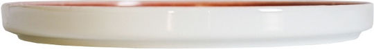 Novatex Elipse Teller Untiefe aus Porzellan Rosa mit Durchmesser 25cm