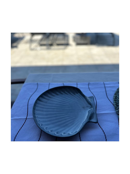 MSA Plate Shallow Ceramic Gray with Diameter 24cm
