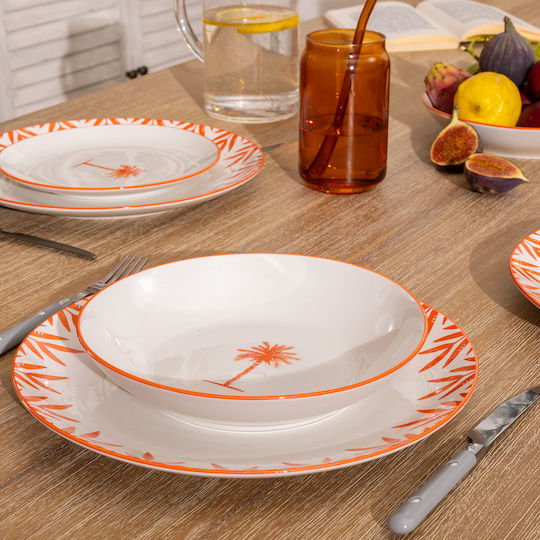 Atmosphera Plate Shallow Orange with Diameter 27cm