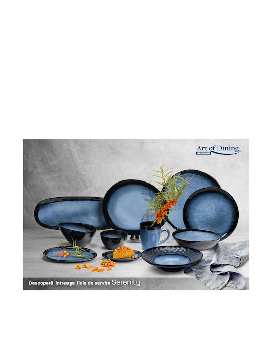 Serenity 28 Cm Oval Ceramic Plate