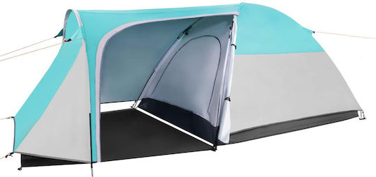 Campingzelt Tunnel Blau für 4 Personen 175x310x130cm