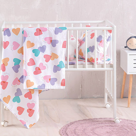 Rythmos Zoey Baby Bettlaken Für Wiege Baumwolle 80x110cm