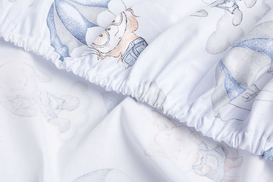 Sensillo Baby Sheet Crib Cotton 60x120cm