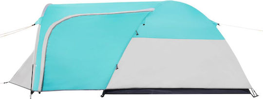 Campingzelt Tunnel Blau für 4 Personen 175x310x130cm