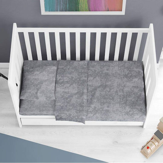 Dimcol Baby Bettlaken Dunkelgrau 120x160cm
