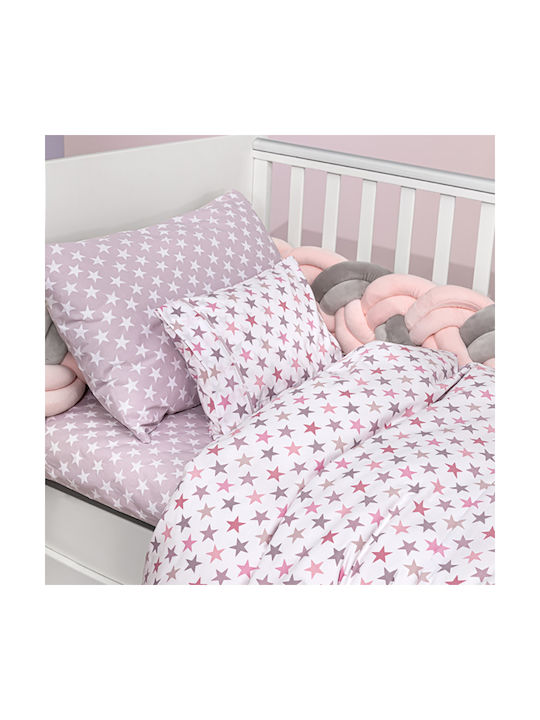 Guy Laroche Seturi de cearșafuri pentru bebeluși Pentru Patut Bumbac Pudră Roz 115x170buc 3buc