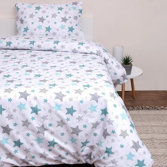 Viopros Baby Sheets Cradle Cotton Sirius White Fitted Set 80x100cm 2 Pieces