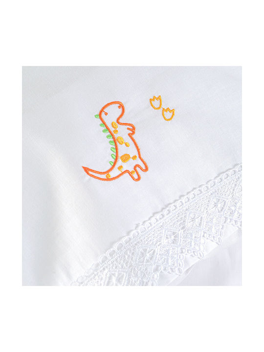 Rythmos Cool Dinos Set Baby Bettlaken Für Krippe Baumwolle Bunt 100x160cm 3Stück