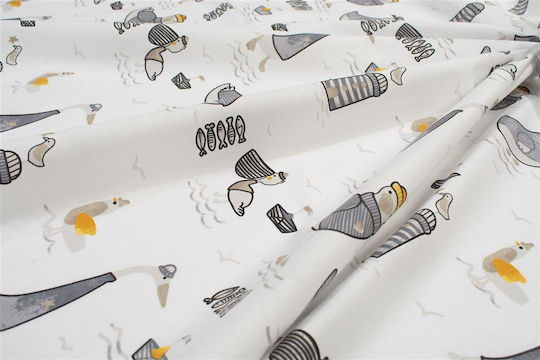Dimcol Graues Baby Bettlaken 80x110cm