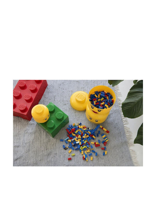 LEGO Children's Storage Box made of Plastic Head Yellow 16x16x18cm 1pcs